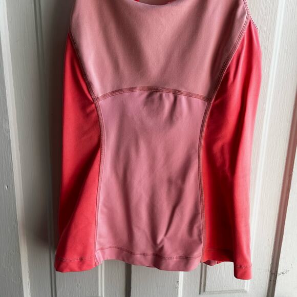 Lululemon Run Pace Tank Bleached Coral Pop Orange Ocean Stripe Bleached - Picture 4 of 7